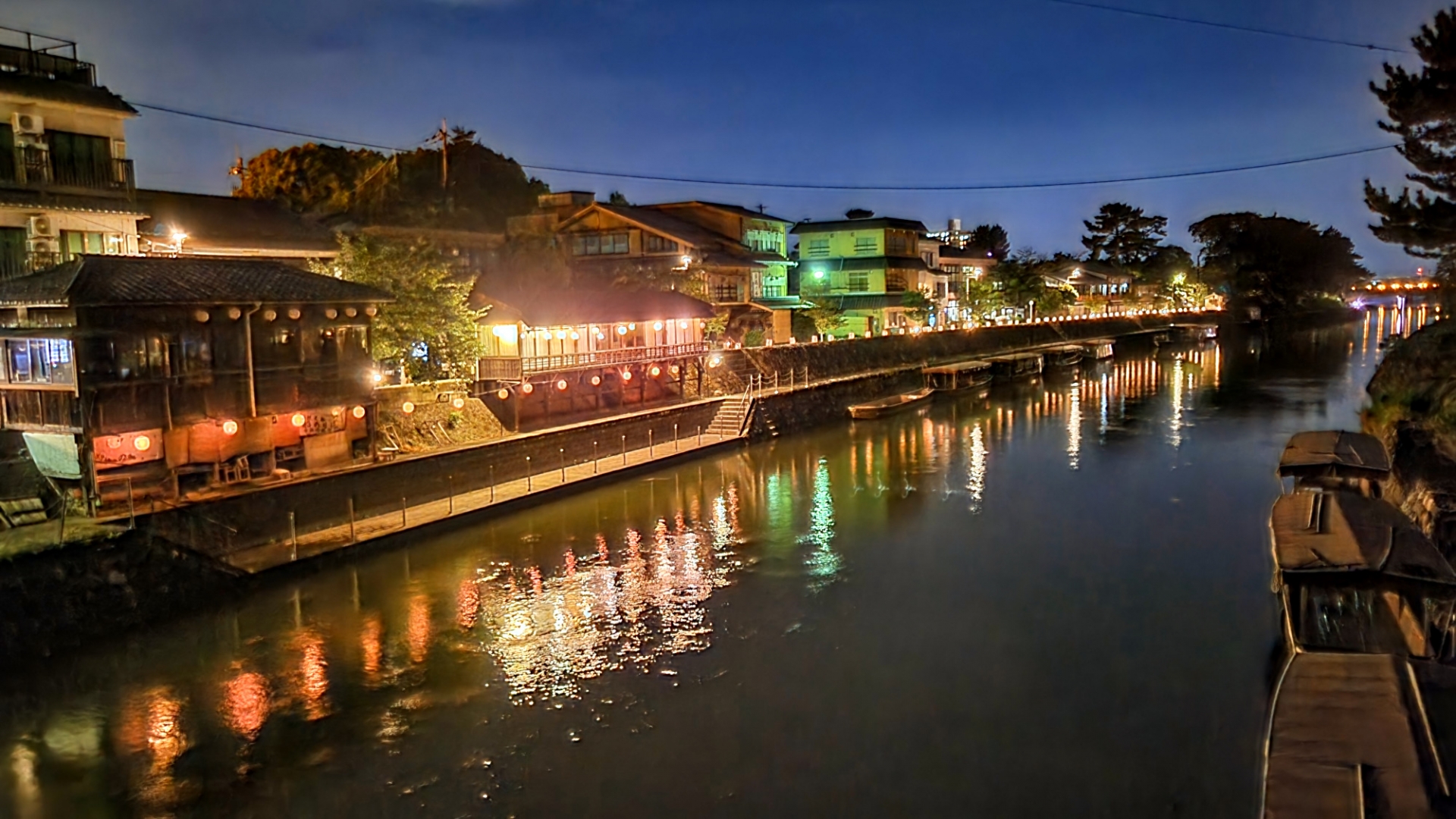 The Uji River in Uji, Kyoto